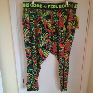Bright & Fun Zumba Harem Capri's - XL